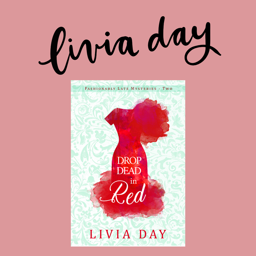 Drop Dead in Red (Fashionably Late 2) signed paperback